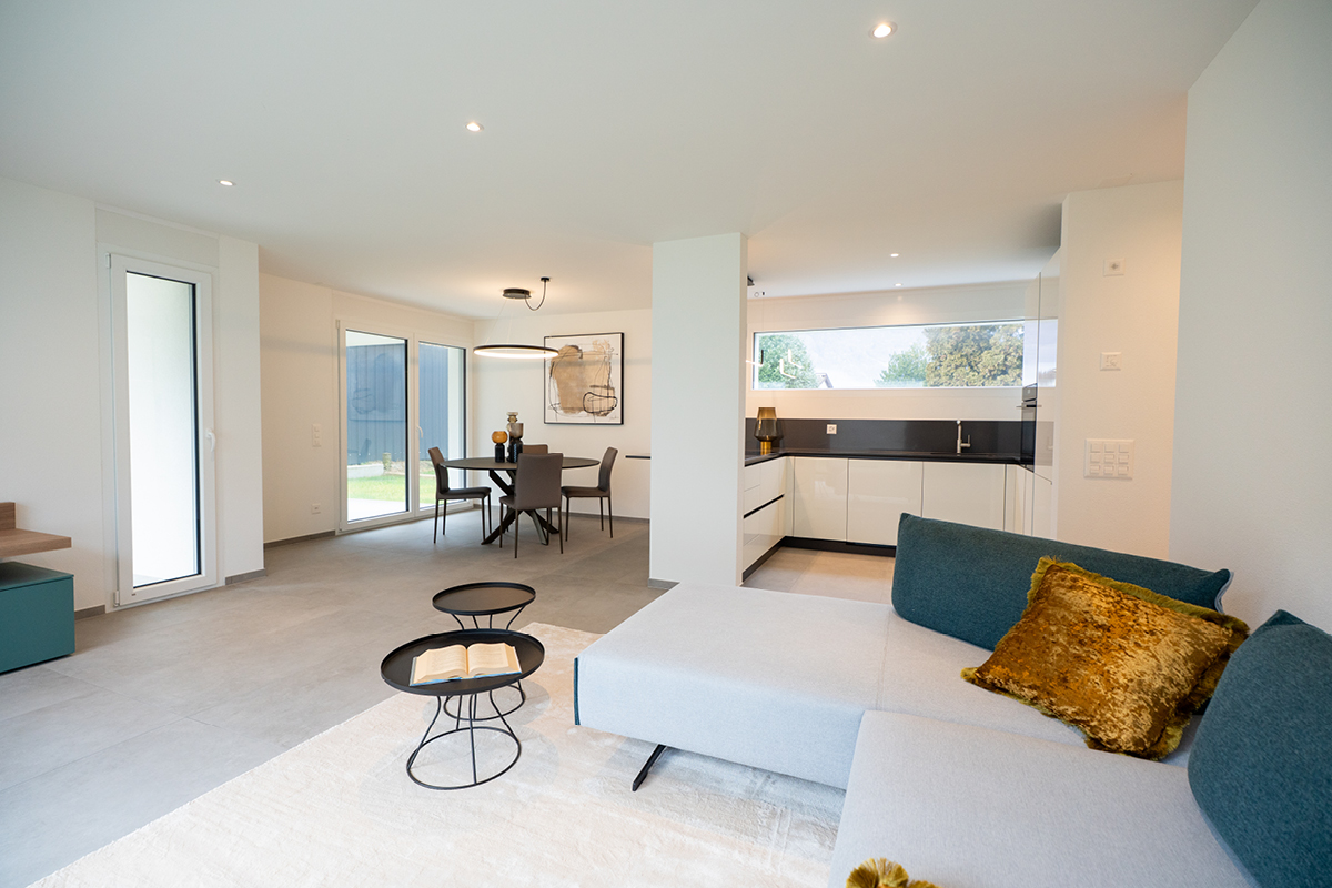 Architettura moderna e design interno delle villette a schiera Residenza ai Pozz.