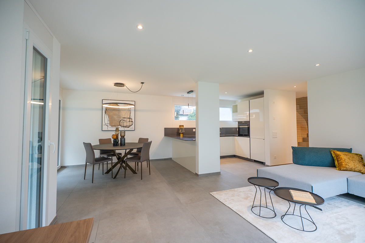 Architettura con finiture di pregio delle nuove costruzioni Residenza ai Pozz.