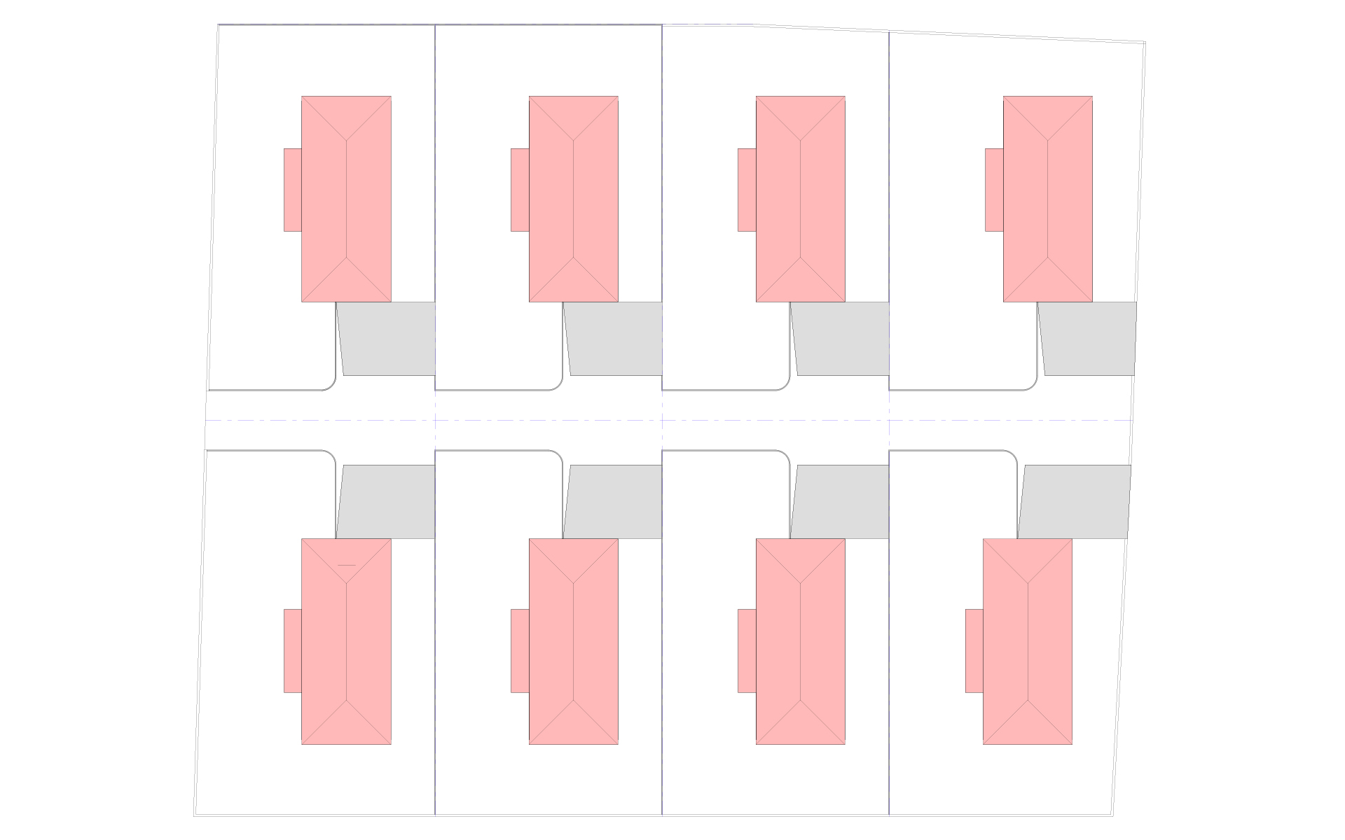Mappa interattiva e disposizione planimetrica delle 8 case a schiera Residenza ai Pozz.